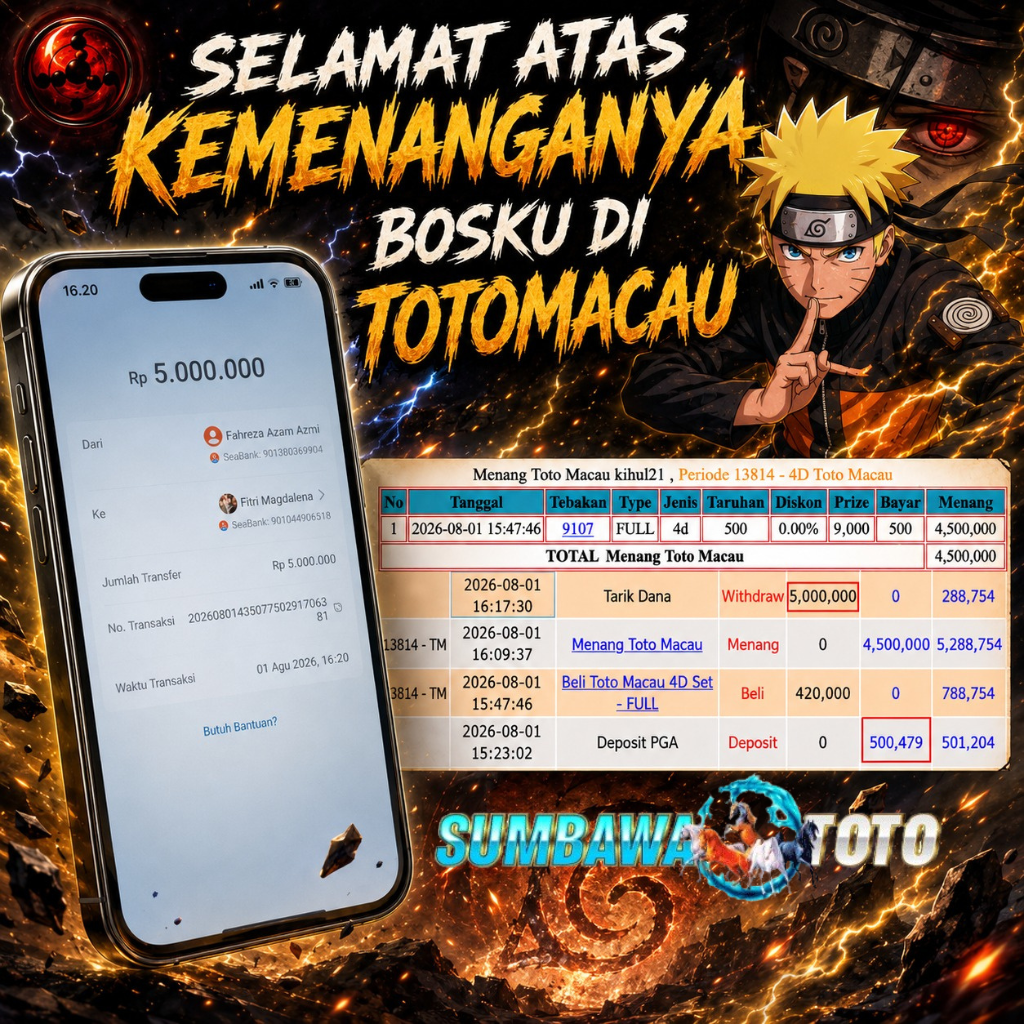 BUKTI JP SUMBAWATOTO DI TOTOMACAU4D